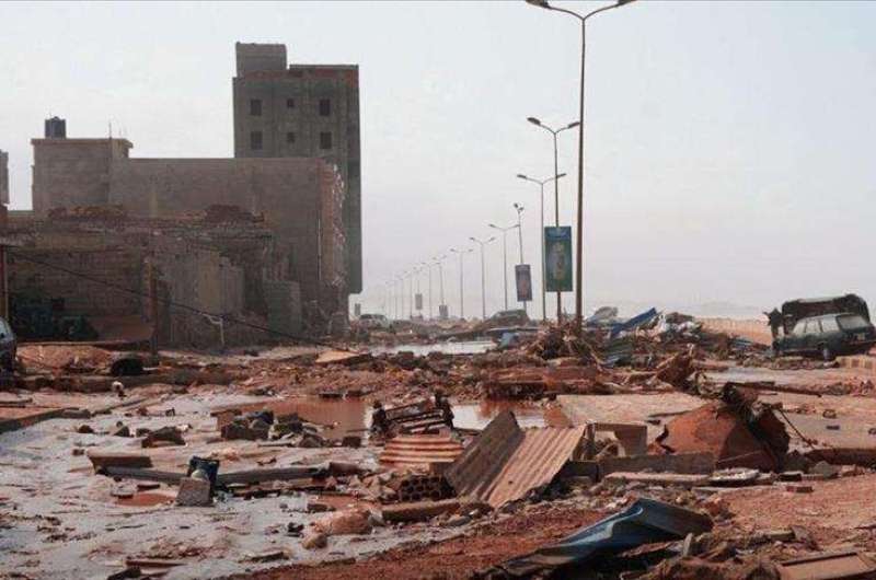 آثار الإعصار دانيال في مدينة درنة