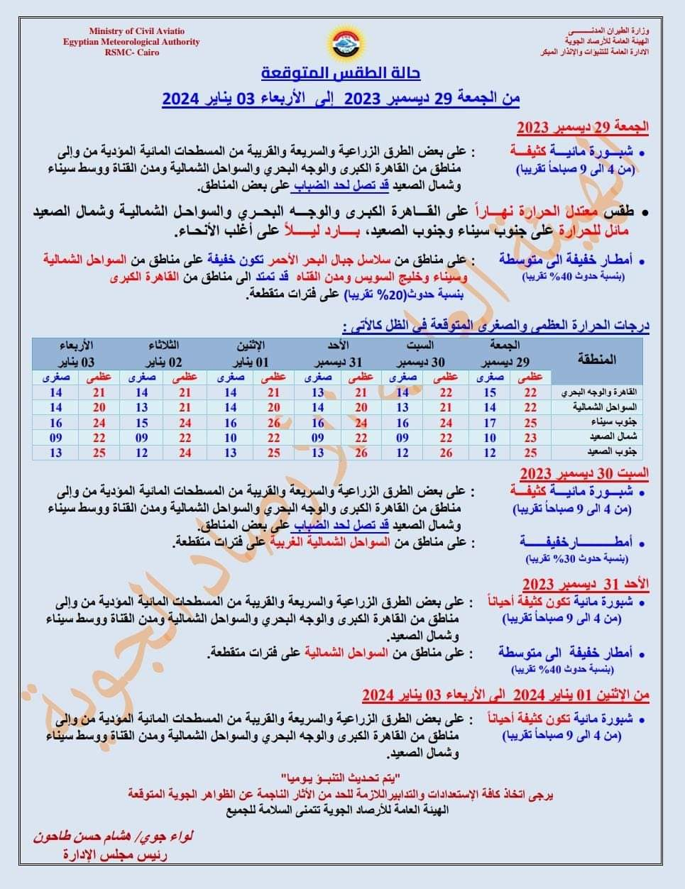 صورة عن الأرصاد