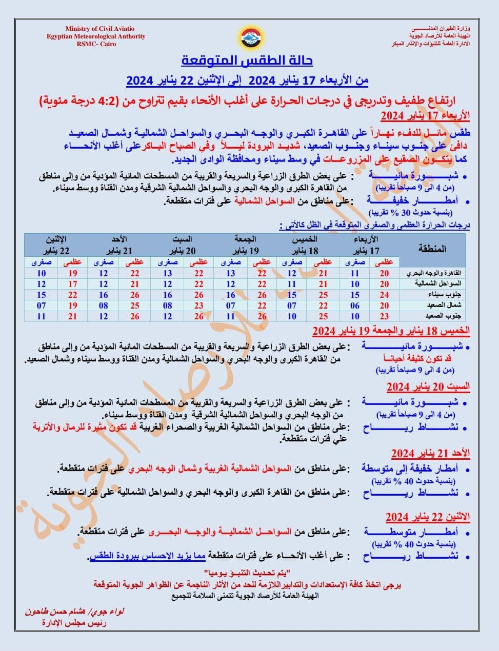 صورة عن الأرصاد